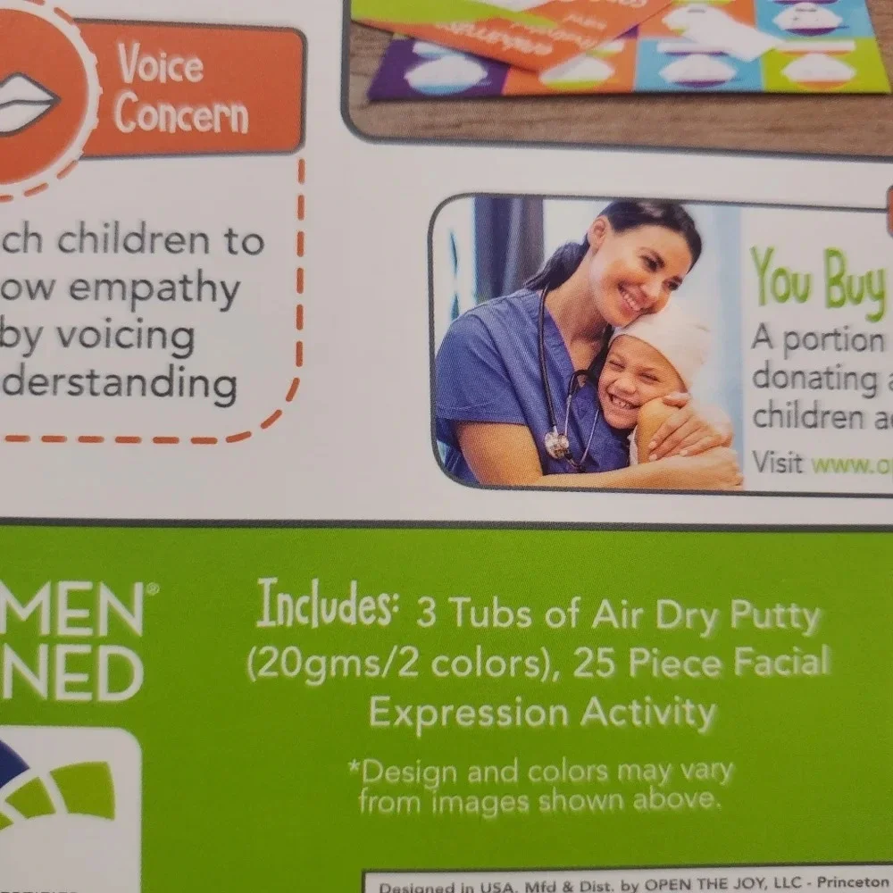 New Open The Joy Kids Empathy Tool Kit Make Emotion Characters Putty